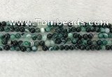CAA2020 15.5 inches 4mm round banded agate gemstone beads