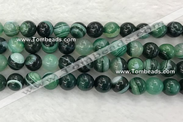 CAA2026 15.5 inches 16mm round banded agate gemstone beads