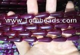 CAA2054 15.5 inches 8*20mm teardrop agate beads wholesale