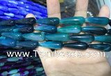 CAA2079 15.5 inches 10*30mm teardrop agate beads wholesale