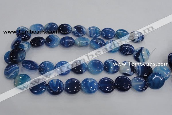 CAA208 15.5 inches 20mm flat round madagascar agate beads