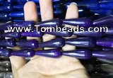 CAA2096 15.5 inches 10*30mm faceted teardrop agate beads