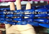 CAA2101 15.5 inches 10*30mm faceted teardrop agate beads