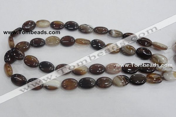 CAA211 15.5 inches 13*18mm oval madagascar agate beads