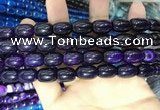 CAA2115 15.5 inches 10*14mm drum agate beads wholesale