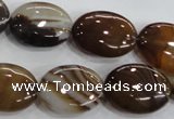 CAA212 15.5 inches 15*20mm oval madagascar agate beads