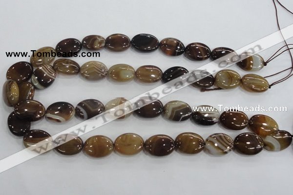 CAA212 15.5 inches 15*20mm oval madagascar agate beads