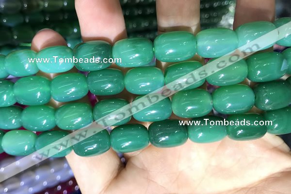 CAA2124 15.5 inches 10*14mm drum agate beads wholesale