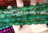 CAA2125 15.5 inches 10*14mm drum agate beads wholesale