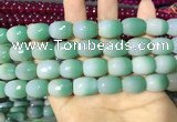 CAA2141 15.5 inches 12*16mm faceted drum agate beads wholesale