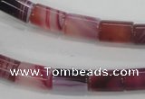 CAA215 15.5 inches 8*12mm column madagascar agate beads