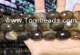 CAA2151 15.5 inches 15*20mm faceted drum agate beads wholesale