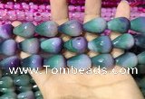 CAA2164 15.5 inches 15*20mm faceted teardrop agate beads