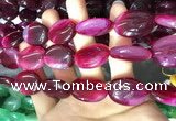 CAA2181 15.5 inches 18*25mm oval banded agate beads wholesale