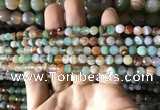 CAA2264 15.5 inches 6mm faceted round banded agate beads