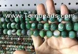 CAA2287 15.5 inches 8mm faceted round banded agate beads