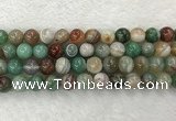 CAA2304 15.5 inches 12mm round banded agate gemstone beads