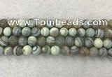 CAA2319 15.5 inches 10mm round banded agate gemstone beads