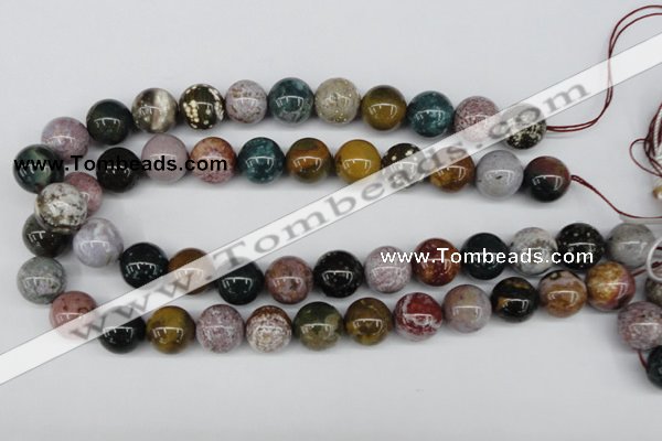 CAA233 15.5 inches 14mm round ocean agate gemstone beads wholesale