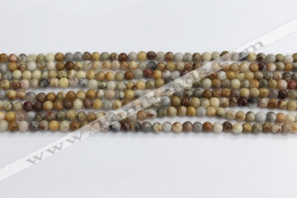 CAA2348 15.5 inches 4mm round crazy lace agate beads wholesale