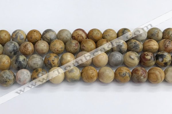 CAA2353 15.5 inches 14mm round crazy lace agate beads wholesale