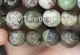 CAA2385 15.5 inches 6mm faceted round ocean agate beads wholesale