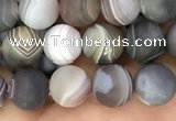 CAA2391 15.5 inches 4mm round matte Botswana agate beads wholesale