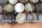 CAA2392 15.5 inches 6mm round matte Botswana agate beads wholesale