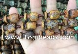 CAA2683 15.5 inches 13*18mm - 13*22mm vase-shaped tibetan agate dzi beads