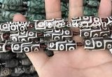 CAA2692 15.5 inches 12*30mm - 14*30mm rice tibetan agate dzi beads