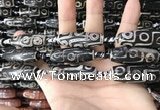 CAA2709 15.5 inches 14*38mm - 16*43mm rice tibetan agate dzi beads