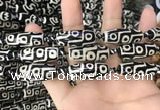 CAA2725 15.5 inches 11*29mm - 13*30mm rice tibetan agate dzi beads