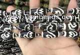 CAA2729 15.5 inches 10*24mm - 11*25mm rice tibetan agate dzi beads