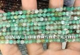 CAA2802 15 inches 4mm faceted round fire crackle agate beads wholesale