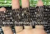 CAA2816 15 inches 4mm faceted round fire crackle agate beads wholesale