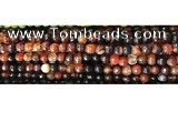 CAA2882 15 inches 6mm faceted round fire crackle agate beads wholesale