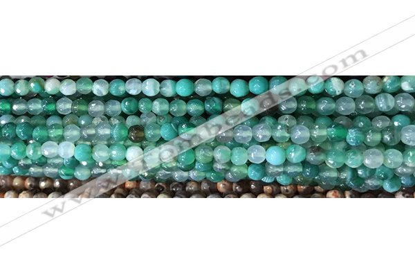 CAA2888 15 inches 6mm faceted round fire crackle agate beads wholesale