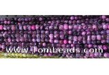 CAA2892 15 inches 6mm faceted round fire crackle agate beads wholesale