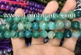 CAA3046 15 inches 10mm faceted round fire crackle agate beads wholesale