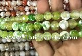 CAA3079 15 inches 10mm faceted round fire crackle agate beads wholesale