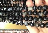 CAA3093 15 inches 10mm faceted round fire crackle agate beads wholesale