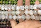 CAA3147 15 inches 12mm faceted round fire crackle agate beads wholesale