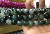 CAA3193 15 inches 14mm faceted round fire crackle agate beads wholesale