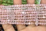 CAA3261 15 inches 4mm faceted round agate beads wholesale