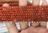 CAA3265 15 inches 4mm faceted round agate beads wholesale