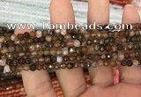 CAA3269 15 inches 4mm faceted round agate beads wholesale