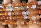 CAA3304 15 inches 6mm faceted round agate beads wholesale