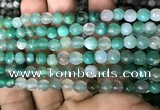 CAA3309 15 inches 6mm faceted round agate beads wholesale