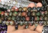 CAA3382 15 inches 10mm faceted round agate beads wholesale