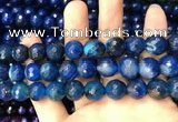 CAA3407 15 inches 12mm faceted round agate beads wholesale